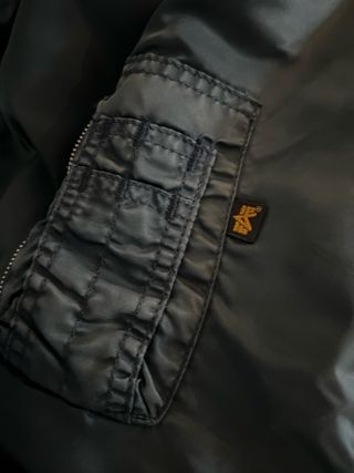 Chaqueta Bomber Alpha Industries Verde Naranja