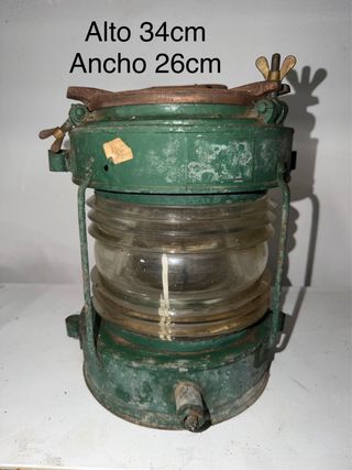 Farol náutico antiguo barco cristal Fresnel
