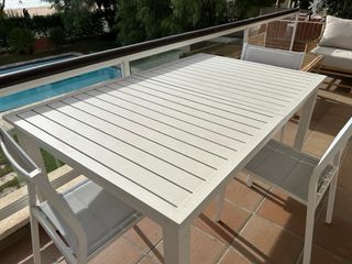 Mesa y 6 Sillas Exterior Madison du Monde