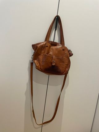 Bolso bandolera de piel