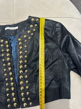 Giacca in pelle JESSE con borchie