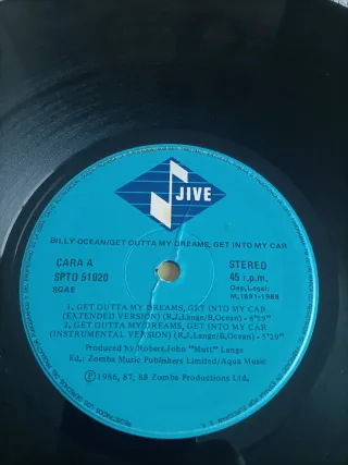 LEER Billy Ocean lote 2 maxi-singles 12" 45 rpm