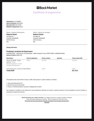 iPhone XS Apple Argento/Grigio Siderale