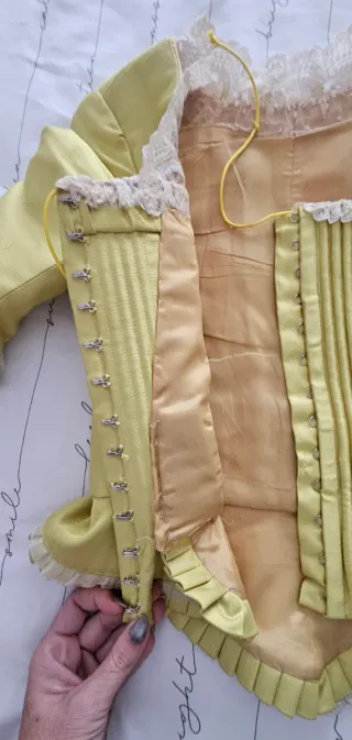 Corpiño fallera dorado