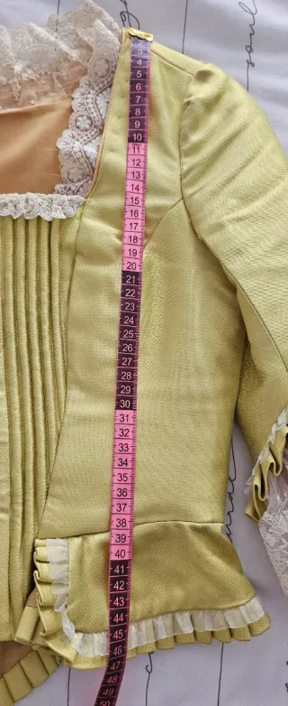 Corpiño fallera dorado