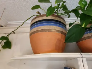 Juego 3 macetas barro terracota