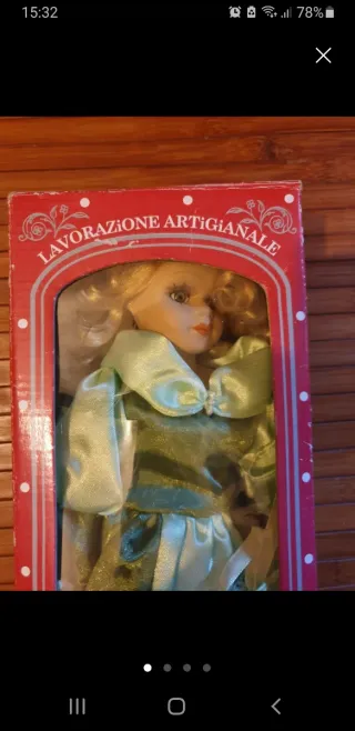 BAMBOLA D'EPOCA VICTORIAN STYLE PORCELLANA