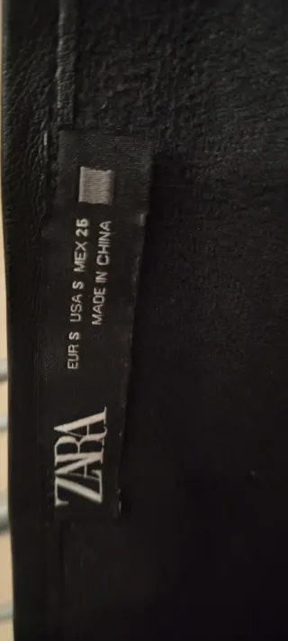 Vestito similpelle Zara nero