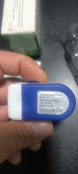 Oximetro de dedo portátil monitor saturación