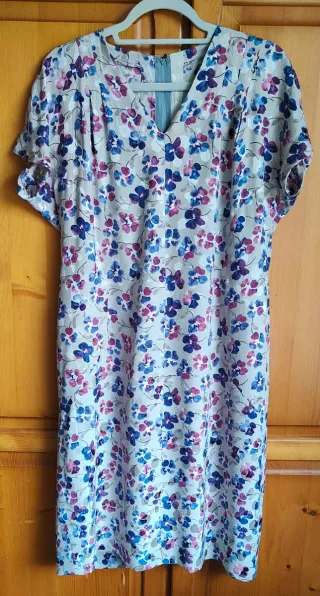 Vestido floral y túnica a juego - Vintage años 80