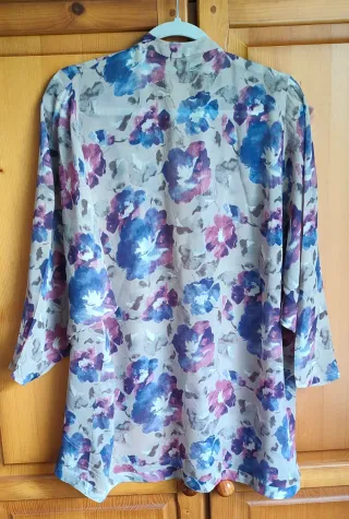 Vestido floral y túnica a juego - Vintage años 80