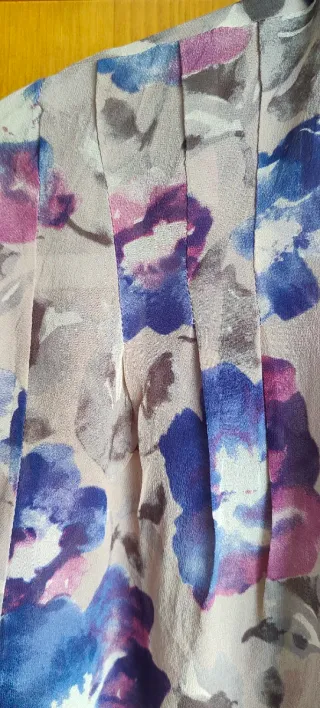 Vestido floral y túnica a juego - Vintage años 80