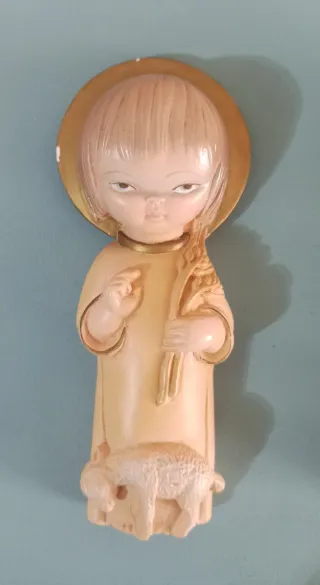 Figuras de niño Jesús  con ovejas (2 unidades)