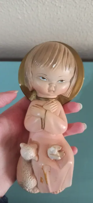 Figuras de niño Jesús  con ovejas (2 unidades)