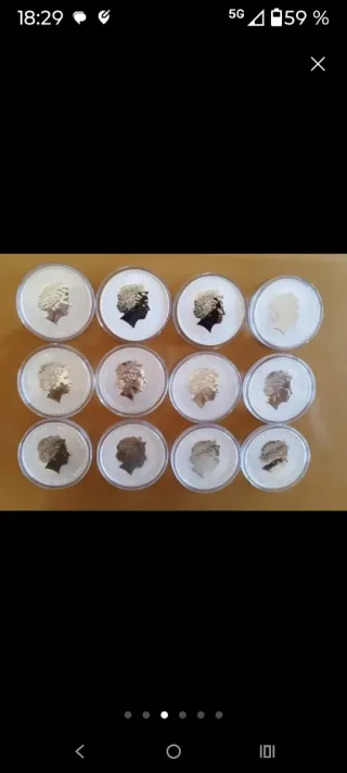 Colección Monedas Plata Año Lunar II