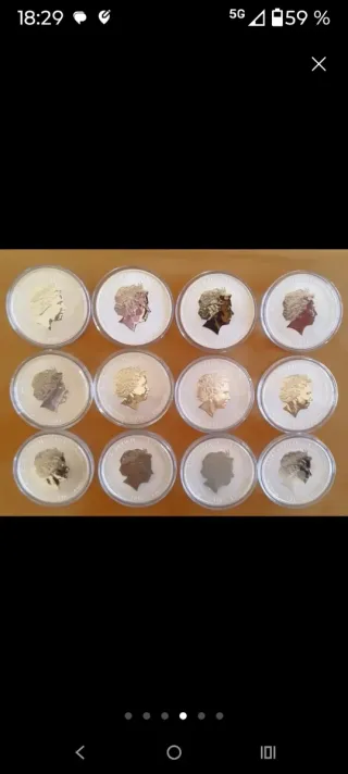 Colección Monedas Plata Año Lunar II