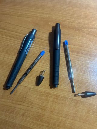 2 Bolígrafos Faber Castell Negros