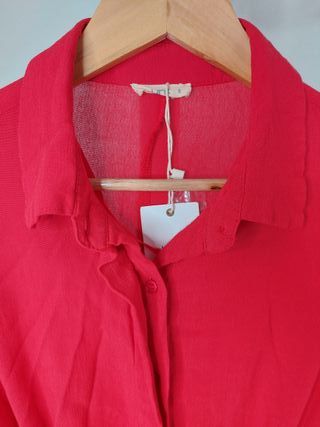 Vestido camisero rojo talla S