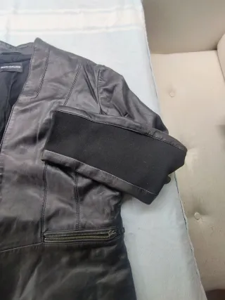 Giubbotto in pelle Diana Gallesi nero