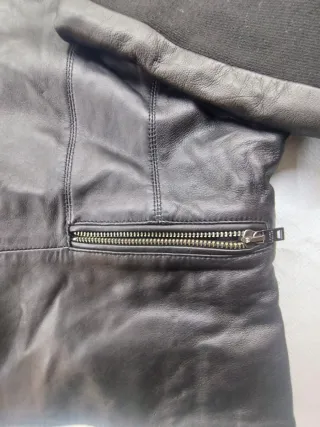 Giubbotto in pelle Diana Gallesi nero