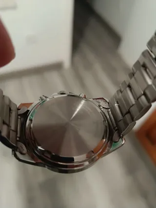 Reloj Seiko Cronógrafo azul y plateado