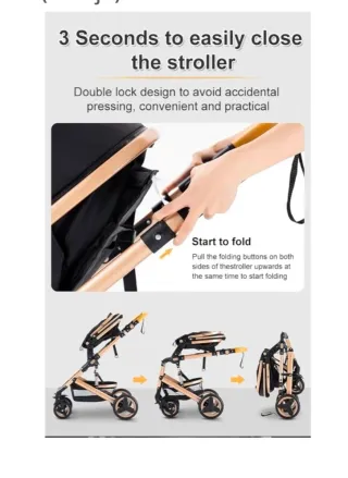 Carrito Bebé 3 en 1 YAZOCO Rojo