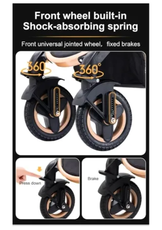 Carrito Bebé 3 en 1 YAZOCO Rojo