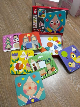 Puzzle de formas Janod madera 2-5 años