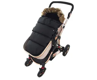 Saco Polar Universal Silla Paseo Negro