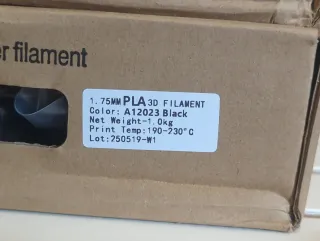 2kg Filamento PLA Negro