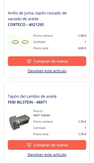 Mantenimiento Seat Toledo TDI 1.9 2000