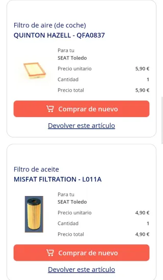 Mantenimiento Seat Toledo TDI 1.9 2000