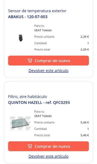 Mantenimiento Seat Toledo TDI 1.9 2000