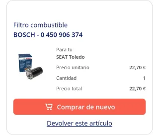 Mantenimiento Seat Toledo TDI 1.9 2000