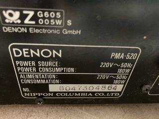 Amplificador Denon PMA-520 Negro