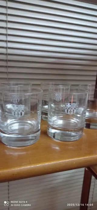 5 Bicchieri da Whisky FC Barcelona