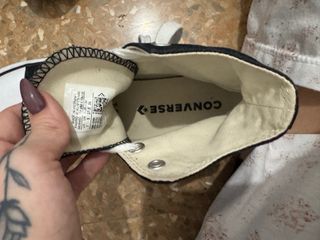 Converse plataforma negras talla 38