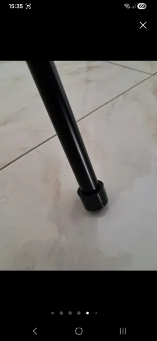 Lampada da terra treppiede nera