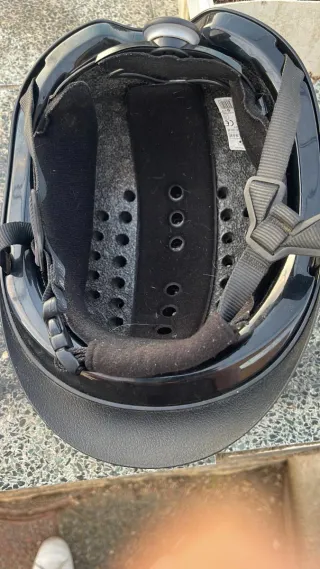 Casco Hípica Negro Fouganza talla M