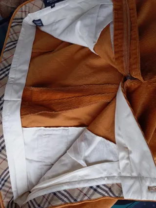 Pantalones de pana Burberry naranja