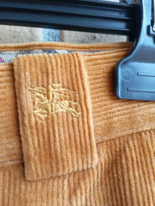 Pantalones de pana Burberry naranja