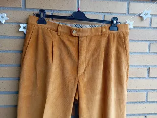 Pantalones de pana Burberry naranja