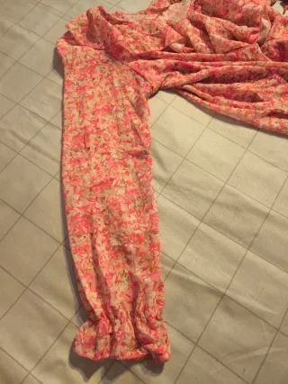 Maglia estiva floreale rosa S/M