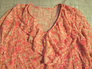 Maglia estiva floreale rosa S/M