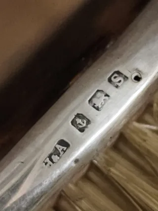 Juego tocador plata inglesa antiguo