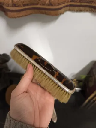 Juego tocador plata inglesa antiguo