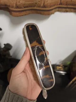 Juego tocador plata inglesa antiguo