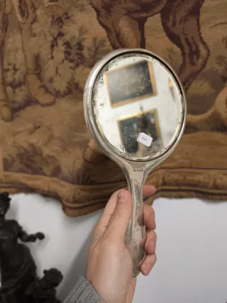 Juego tocador plata inglesa antiguo