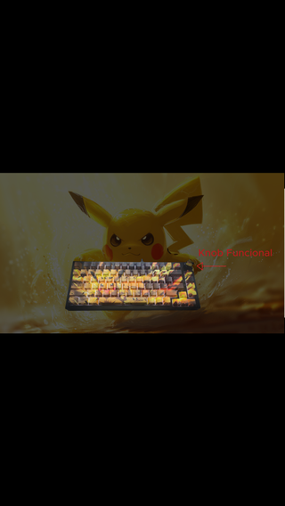Teclado Mecánico Pikachu Pokemon