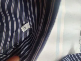 Camicia a righe azzurre